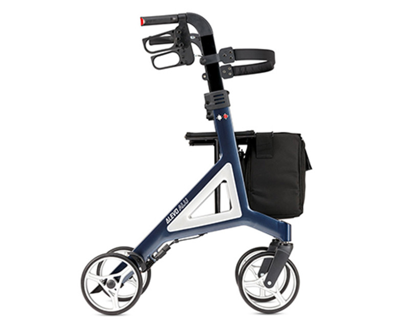 Alevo alu midnight blue side scootmobielrijnmond