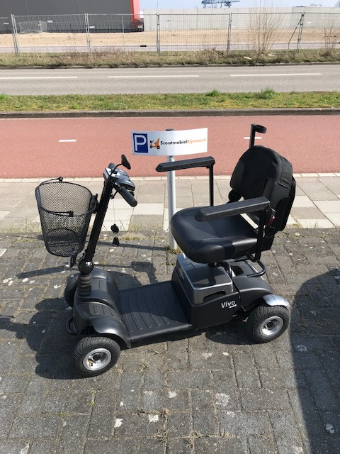 Vivo grijs 4 wiel met spiegel